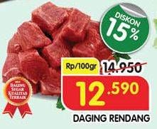 Promo Harga Daging Rendang Sapi per 100 gr - Superindo