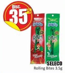 Promo Harga SELECO Rolling Bite Original, Spicy 3 gr - Hari Hari