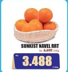 Promo Harga Jeruk Sunkist Navel RRT per 100 gr - Hari Hari