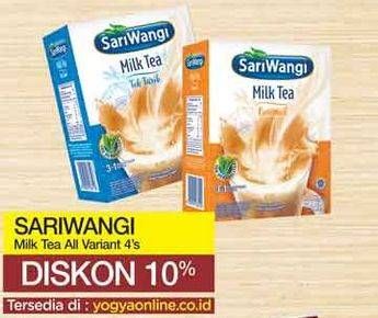 Promo Harga Sariwangi Milk Tea All Variants 4 pcs - Yogya