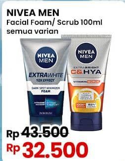 Promo Harga Nivea Men Facial Foam All Variants 100 ml - Indomaret