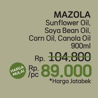 Promo Harga Mazola Oil Sunflower, Soya Bean, Corn, Canola 900 ml - LotteMart