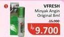 Promo Harga Cap Lang VFresh Aromatherapy Original 8 ml - Alfamidi