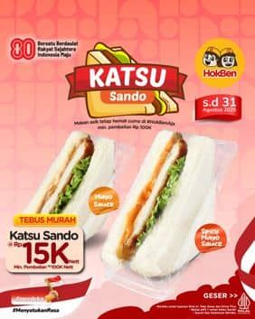 Promo Harga Katsu Sando  - HokBen