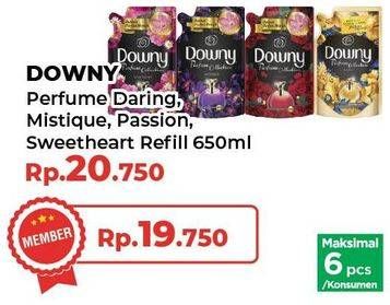 Promo Harga Downy Parfum Collection Daring, Mystique, Passion, Sweetheart 650 ml - Yogya