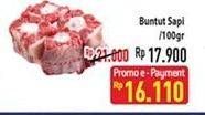 Promo Harga Oxtail Sapi per 100 gr - Hypermart