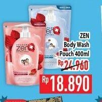 Promo Harga ZEN Anti Bacterial Body Wash 400 ml - Hypermart