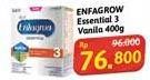 Promo Harga Enfagrow Essential 3 Susu Formula Vanila 400 gr - Alfamidi