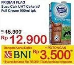 Promo Harga FRISIAN FLAG Susu UHT Purefarm Coklat, Full Cream 900 ml - Indomaret
