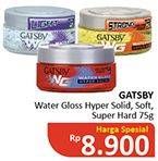 Promo Harga GATSBY Watergloss Hyper Solid, Soft, Super Hard 75 gr - Alfamidi