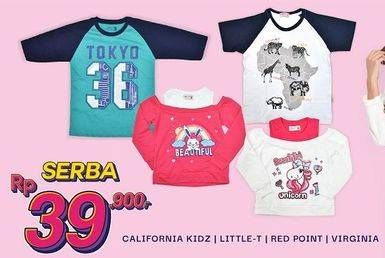 Promo Harga California Kidz/Little-T/Red Point/Virginia Pakaian Anak  - Carrefour