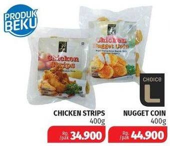 Promo Harga CHOICE L Chicken Strips 400 gr - Lotte Grosir