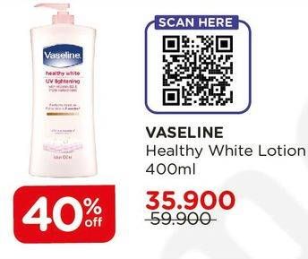 Promo Harga VASELINE Intensive Care Healthy White 400 ml - Watsons