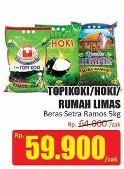 Promo Harga TOPI KOKI/ HOKI/ RUMAH LIMAS Beras Setra Ramos  - Hari Hari