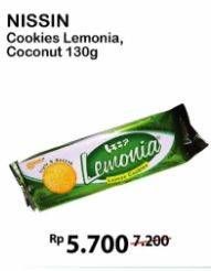 Promo Harga NISSIN Cookies Lemonia/Coconut 130 g  - Alfamart