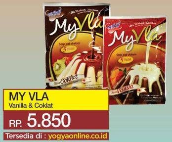 Promo Harga MY VLA Vla Pudding Vanila, Coklat  - Yogya