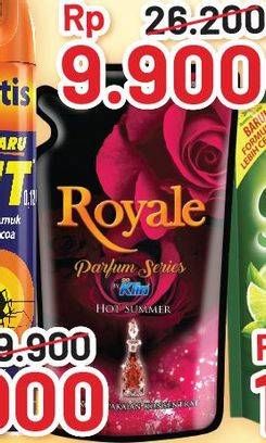 Promo Harga SO KLIN Royale Parfum Collection Hot Summer, Purple Dawn, Winter Breeze, Pink Satin, Black Velvet 800 ml - Alfamart