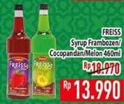 Promo Harga Freiss Syrup Frambozen, Cocopandan, Melon 500 ml - Hypermart