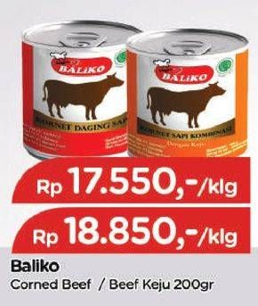 Promo Harga BALIKO Corned Beef Original 200 gr - TIP TOP