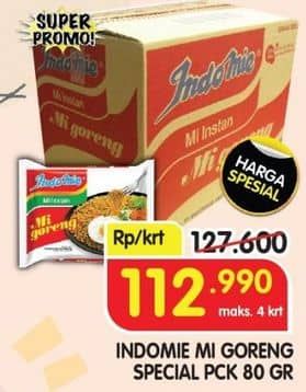 Promo Harga Indomie Mi Goreng Spesial per 40 pcs 85 gr - Superindo