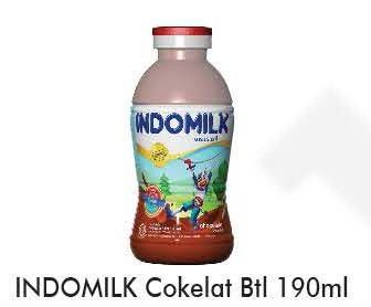 Promo Harga INDOMILK Susu Cair Botol Cokelat 190 ml - Alfamart