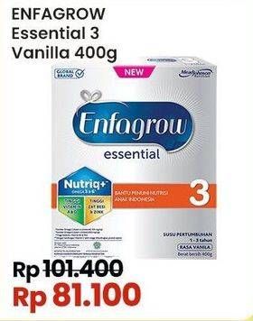 Promo Harga Enfagrow Essential 3 Susu Formula Vanila 400 gr - Indomaret