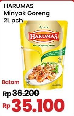 Promo Harga Harumas Minyak Goreng 2000 ml - Indomaret