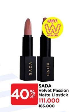 Promo Harga Sada By Cathy Saron Velvet Passion Matte Lipstick  - Watsons