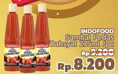 Promo Harga INDOFOOD Sambal Pedas Dahsyat 275 ml - LotteMart