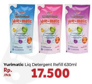 Promo Harga YURI MATIC Detergent Liquid 630 gr - Carrefour