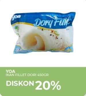 Promo Harga YOA Frozen Fillet Dori 450 gr - Yogya