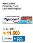 Promo Harga Pepsodent Pasta Gigi Pencegah Gigi Berlubang Fresh Cool Mint 190 gr - Indomaret