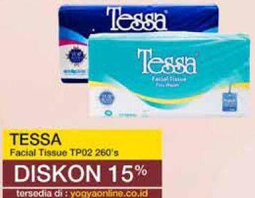 Promo Harga TESSA Facial Tissue TP-02 260 sheet - Yogya
