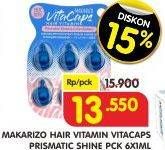Promo Harga MAKARIZO Vitacaps Hair Vitamin per 6 pcs 1 ml - Superindo