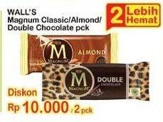 Promo Harga WALLS Magnum Classic, Almond, Double Choco 90 ml - Indomaret