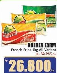 Promo Harga GOLDEN FARM French Fries All Variants 1000 gr - Hari Hari