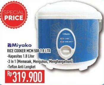 Promo Harga MIYAKO MCM-508 Magic Warmer Plus 1.8 liter 1800 ml - Hypermart