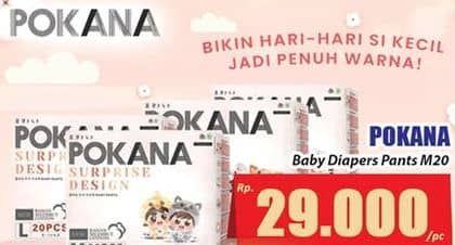 Promo Harga Pokana Baby Pants M20 20 pcs - Hari Hari