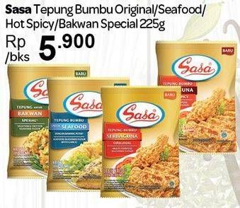 Promo Harga Sasa Tepung Bumbu Original, Seafood, Hot Spicy, Bakwan Special 225 gr - Carrefour
