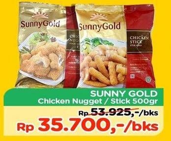 Promo Harga SUNNY GOLD Chicken Nugget/ Stick 500 g  - TIP TOP