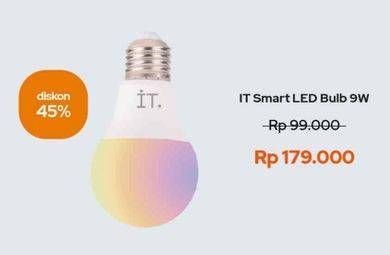 Promo Harga IT. Smart LED Bulb 9W 1 pcs - iBox
