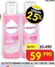 Promo Harga Lactacyd Pembersih Kewanitaan All Day Care 150 ml - Superindo