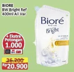 Promo Harga Biore Body Foam Bright All Variants 400 ml - Alfamart