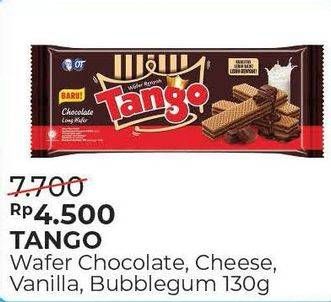 Promo Harga TANGO Long Wafer Kecuali Chocolate, Kecuali Cheese, Kecuali Vanilla Milk, Kecuali Bubblegum 130 gr - Alfamart