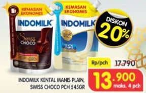 Promo Harga Indomilk Susu Kental Manis Plain, Cokelat 545 gr - Superindo