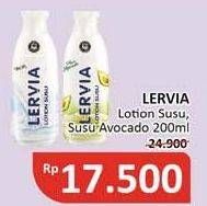 Promo Harga LERVIA Lotion Milk, Avocado 200 ml - Alfamidi