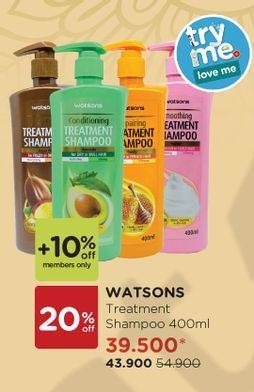 Promo Harga WATSONS Treatment Shampoo 400 ml - Watsons