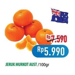Promo Harga Jeruk Murcot Australia per 100 gr - Hypermart