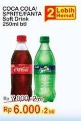 Promo Harga COCA COLA Minuman Soda per 2 pet 250 ml - Indomaret