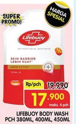 Promo Harga Lifebuoy Body Wash 400 ml - Superindo